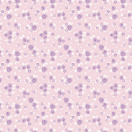 Bear Hug Pink Roses 21181503-3 Cotton Woven Fabric