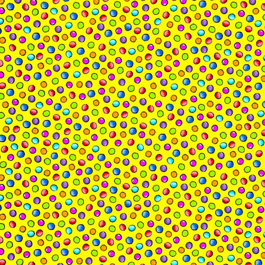 Pablo Picatsso Dots Yellow 9783-44 Cotton Woven Fabric