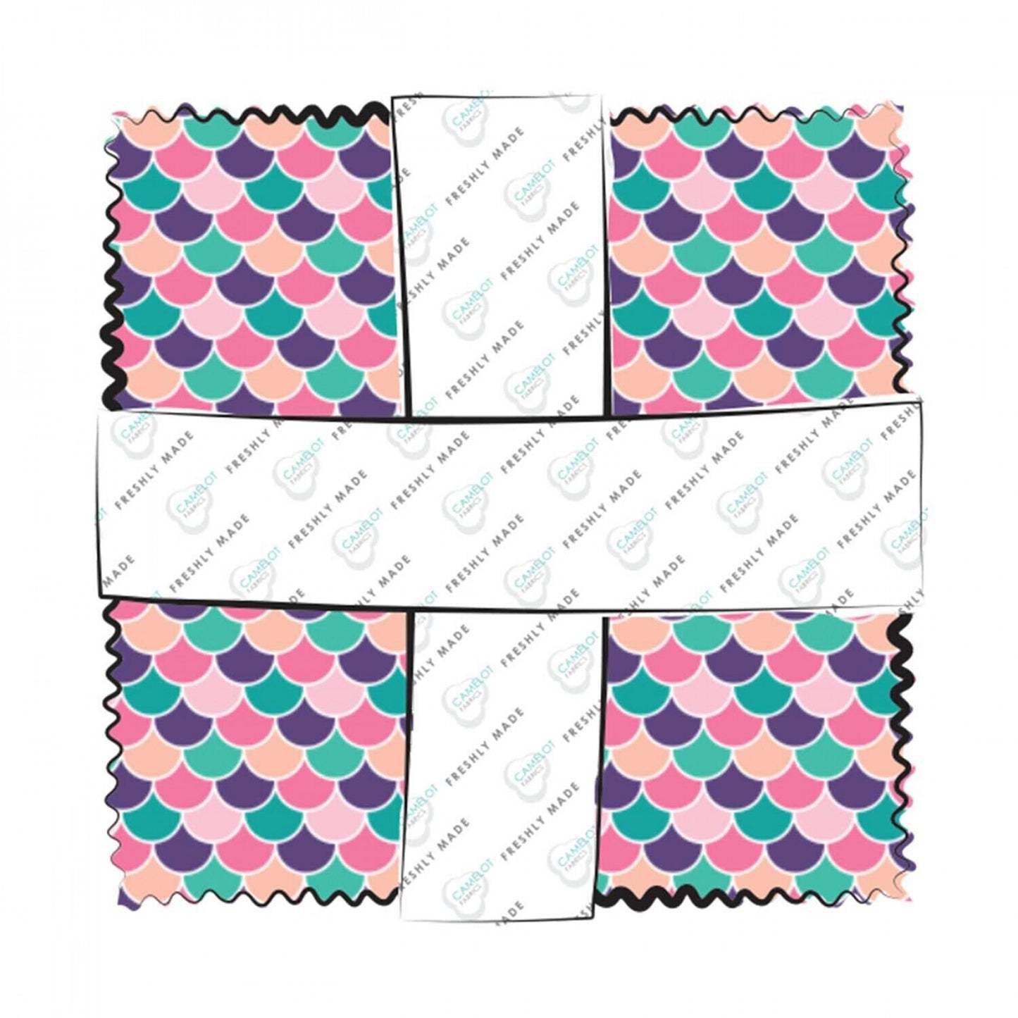 Very Punny 5" Squares, 42 Pieces per Bundle 21181711CHA Cotton Woven Fabric