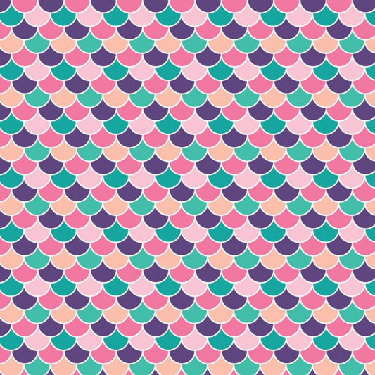 Very Punny Purple Scallops 21181711-1 Cotton Woven Fabric