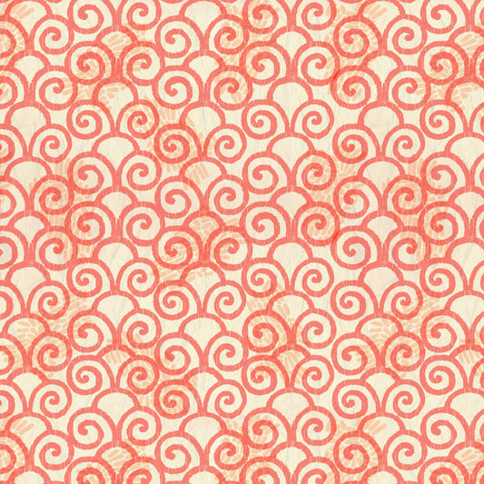 Color My World Monotone Swirl Orange 4911-30 Cotton Woven Fabric