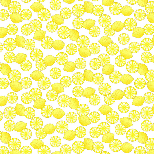 Flamingo Beach Lemons 5037-44 Cotton Woven Fabric