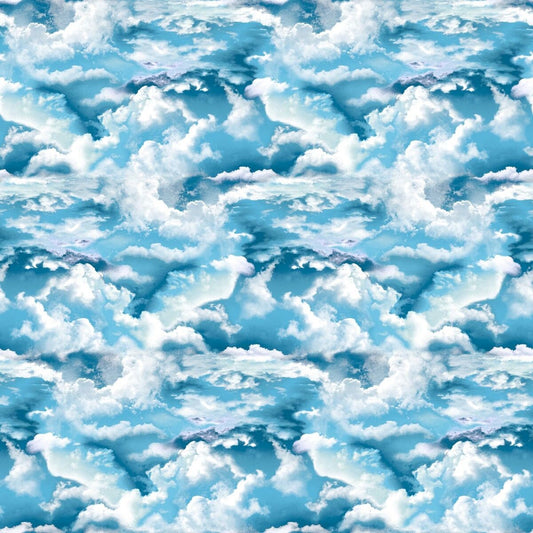 The Lightkeeper's Quilt CLOUDS Blue 5009-17 Cotton Woven Fabric