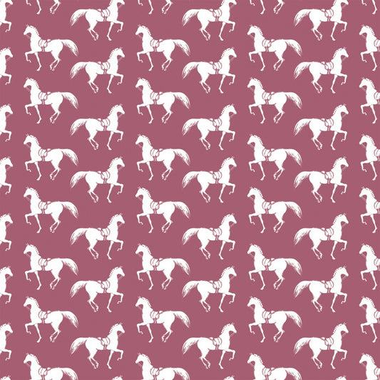 Best in Show by Sara Berrenson Maroon Riding Club Digitally Printed 26190105J-2 Cotton Woven Fabric