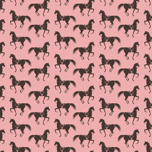 Best in Show by Sara Berrenson Pink Riding Club Digitally Printed 26190105J-3 Cotton Woven Fabric