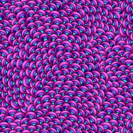 Alpha Doodle by Debi Payne Scallop Geo Purple 27635V Cotton Woven Fabric