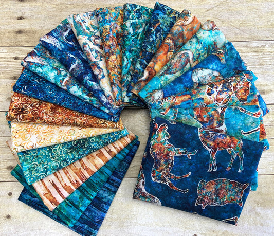 Cedar Ridge by Dan Morris Bark Indigo 27660-W Cotton Woven Fabric