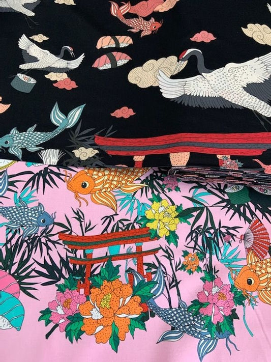 Lost in Tokyo 8782C Cotton Woven Fabric