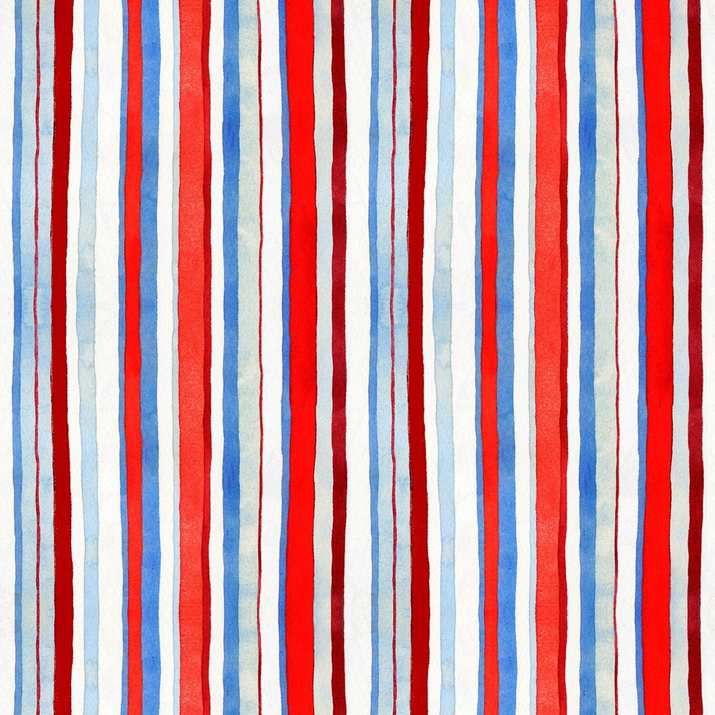 LAST PIECE 1 yard 31 inches Star Spangled Summer by Andrea Tachiera Watercolor Stripe 9029-87 Cotton Woven Fabric