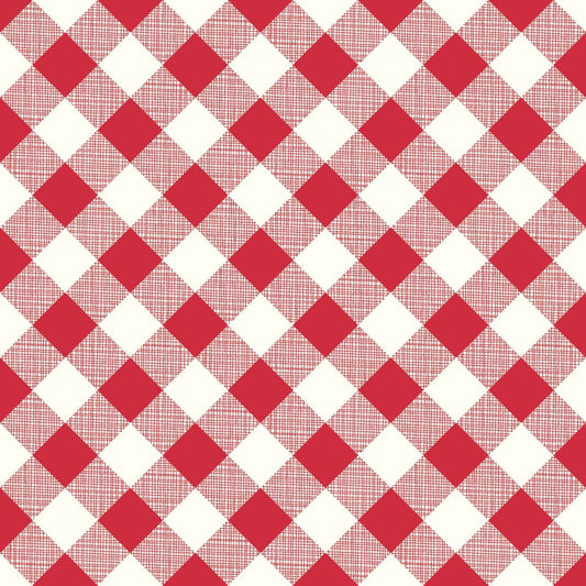 My Happy Place by Lori Holt Gingham Red 57/58" HD9315 RED Cotton Home Deco Weight Fabric