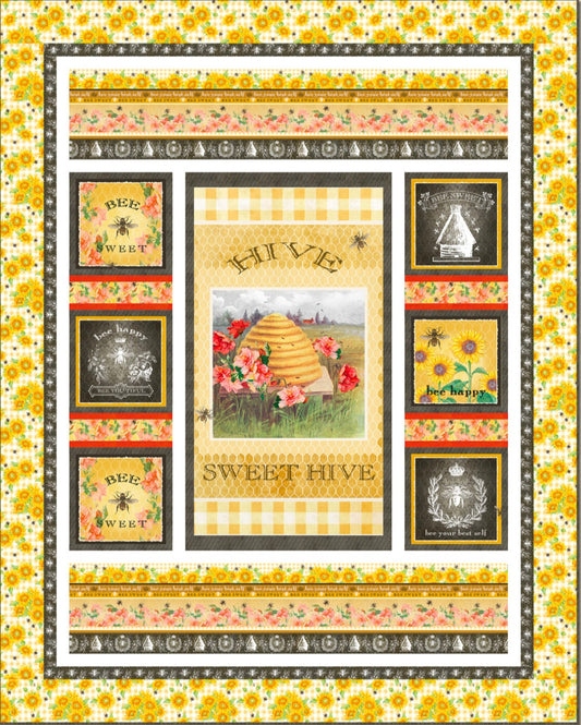 Bee Sweet By Cerrito Creek Studio Quilt Kit by Heidi Pridemore USA Shipping Included in Price