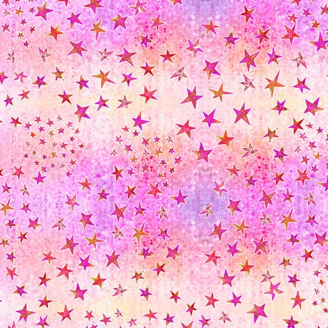 Dream Big by Dan Morris Stars Pink 27577P Cotton Woven Fabric