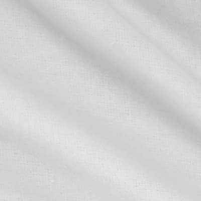 Solid White Double Napped Cotton Flannel Fabric