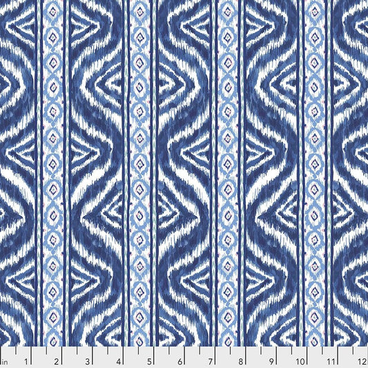 Ganesha Garden by Dena Design Totem Blue PWDF304.BLUE Cotton Woven Fabric