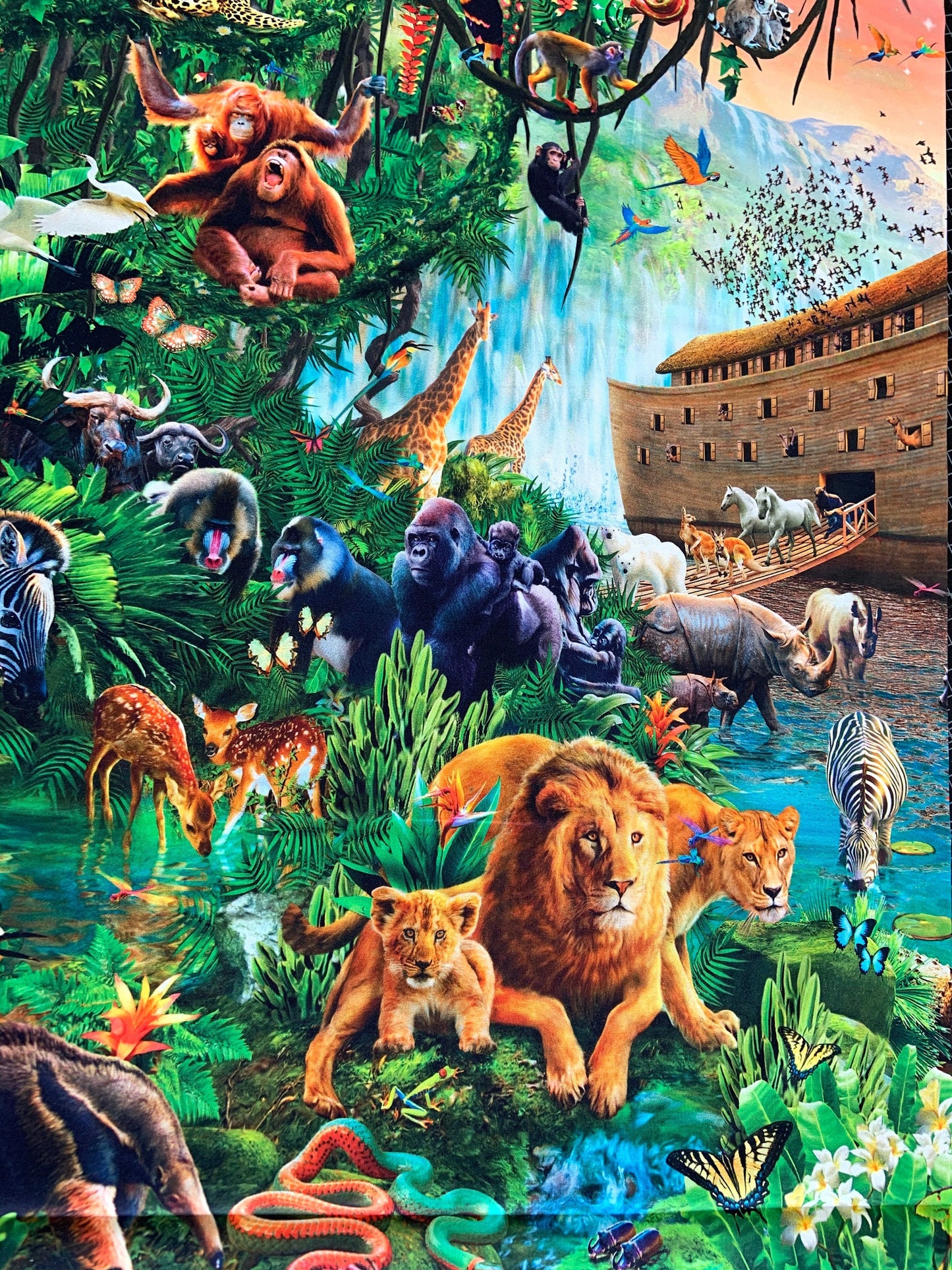 Artworks Noah's Ark 36" Panel 27517X Cotton Woven
