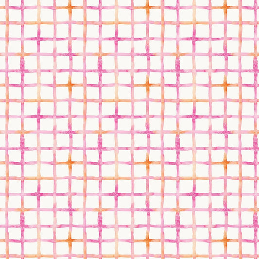 Little Darlings by Sillier Than Sally Designs Check Pink LITD4160-P Cotton Woven Fabric