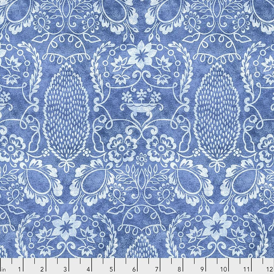 Ganesha Garden by Dena Design Divine Blue PWDF300.BLUE Cotton Woven Fabric