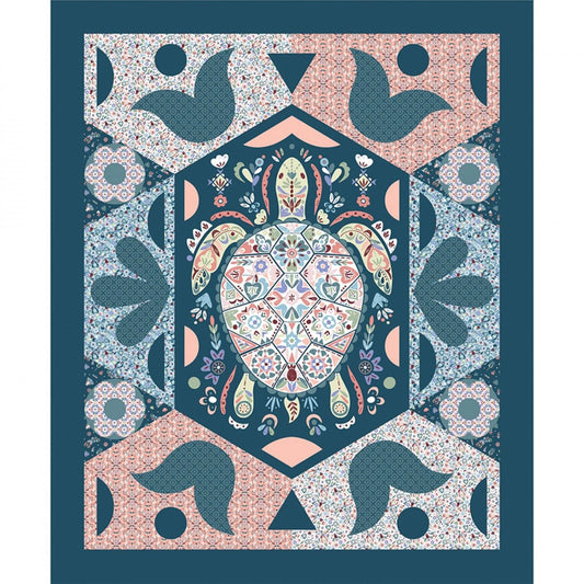 Turtle Cove by CDS Mosaic 36" Panel 21190607P-01 Cotton Woven Panel