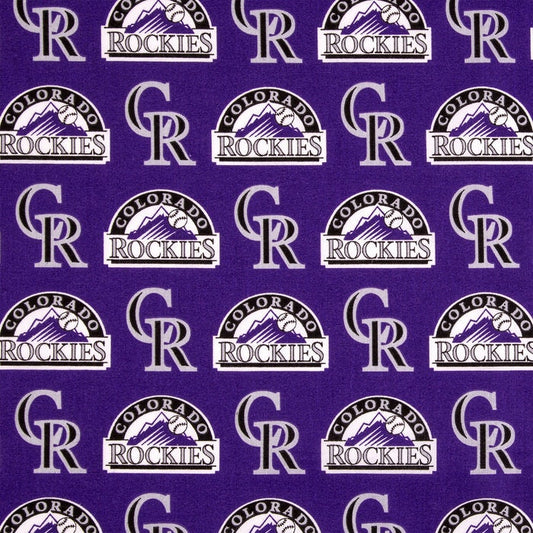 Licensed MLB Colorado Rockies Licensed Major League Baseball Cotton Woven Fabric
