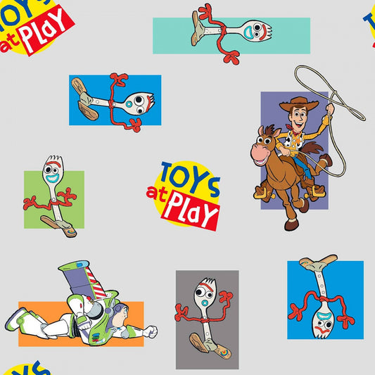 Licensed Disney Toys at Play with Forky 69235A620715 Cotton Woven Fabric