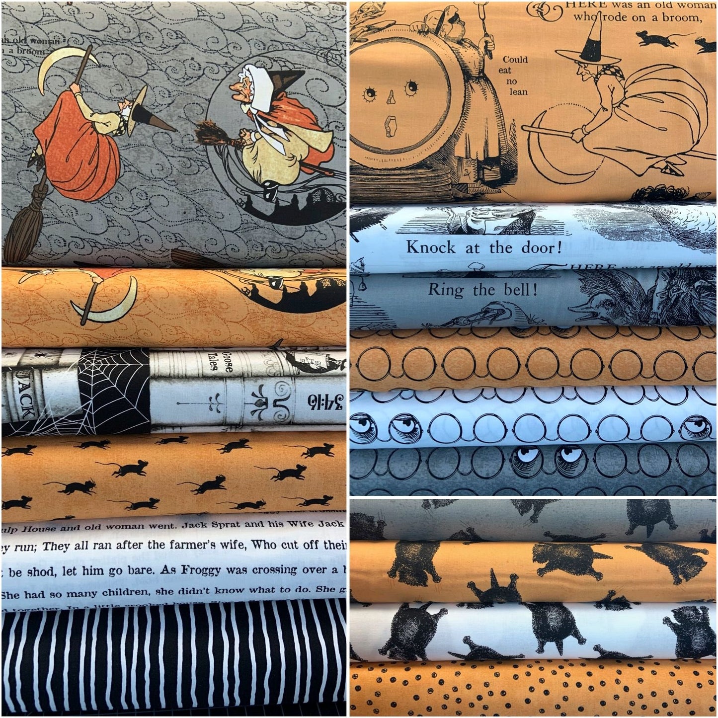 Goose Tales by J. Wecker Frisch Scaredy Cats Toss Orange C9398-ORANGE Cotton Woven Fabric