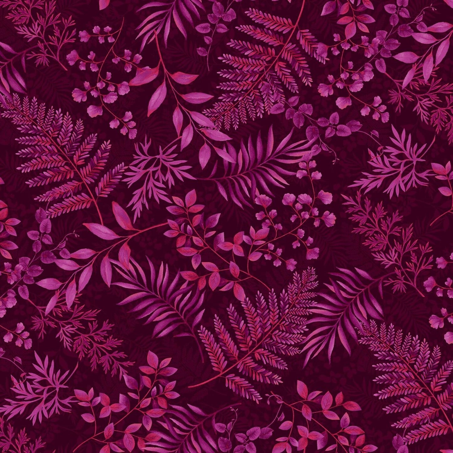 Dragonfly Garden by Color Principle Fern Burgandy 2468-88 Cotton Woven Fabric
