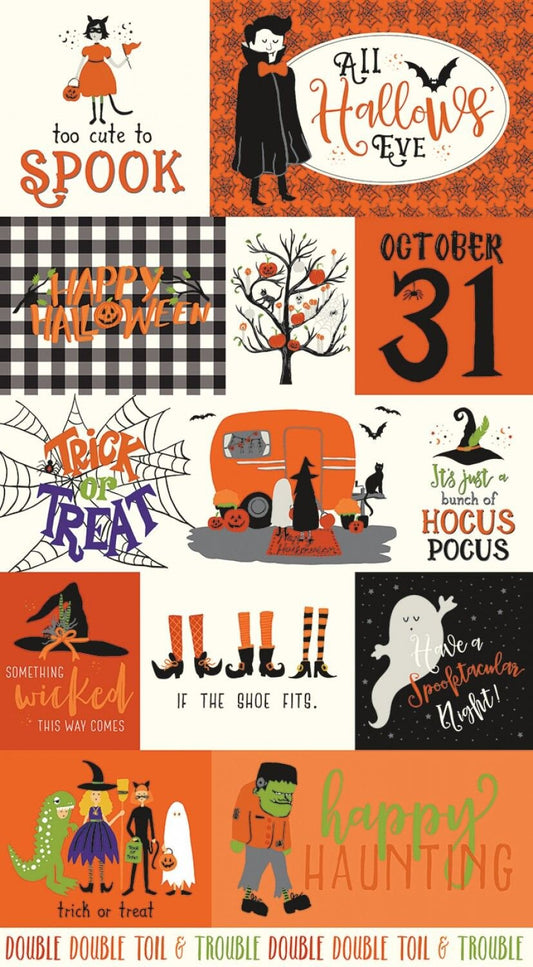 Hocus Pocus by Echo Park 24" Panel Orange P9495-ORANGE Cotton Woven Panel