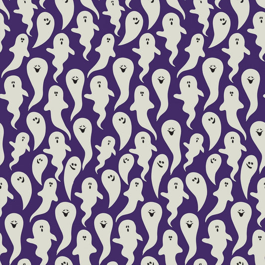 Hocus Pocus by Echo Park Ghosts Purple C9491-PURPLE Cotton Woven Fabric