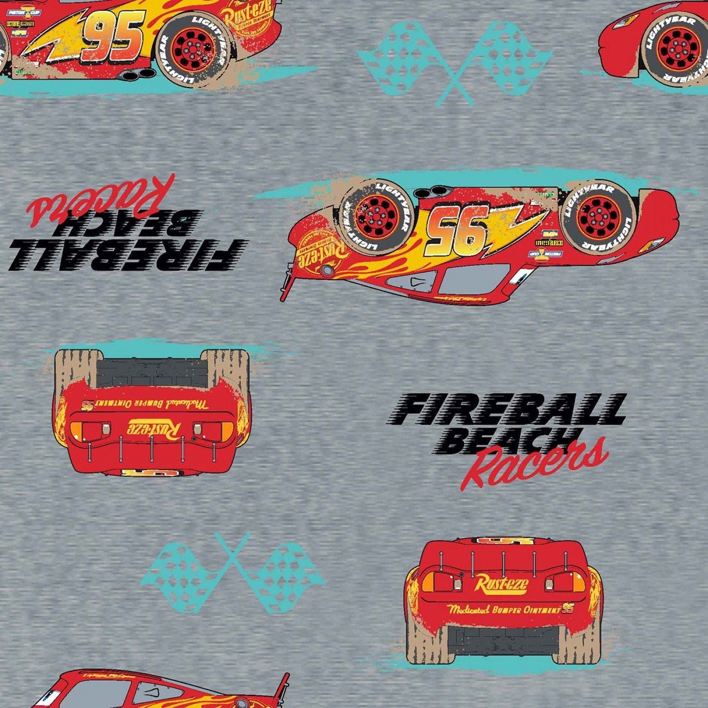 Licensed Disney Cars Fireball Racer Disney Pixar 703236510715 Cotton Woven Fabric