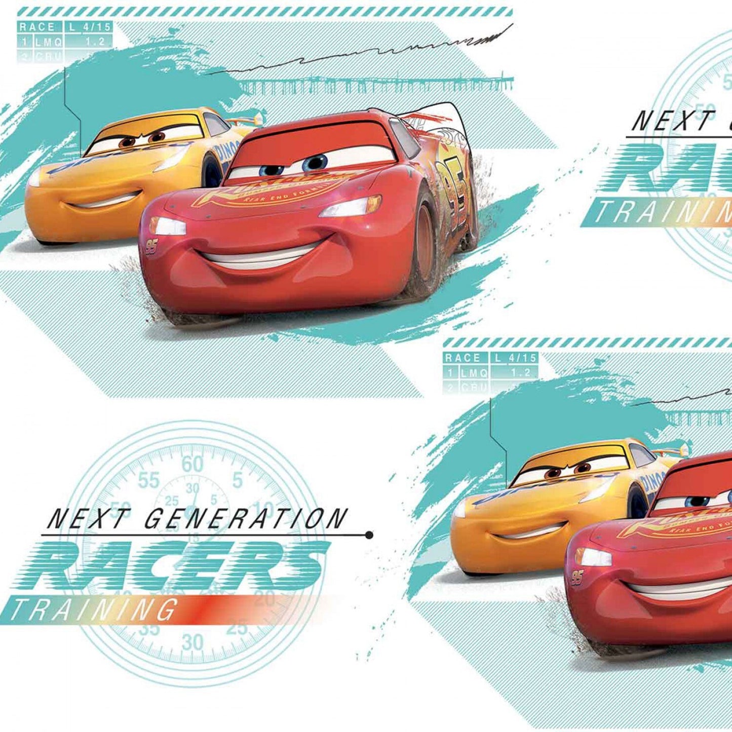 Licensed Disney Cars Friend Racers Disney Pixar 69004G550715 Cotton Woven Fabric