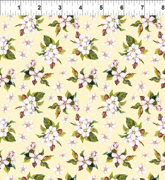 Pretty in Pink Small Blossoms 4pip-1 Cotton Woven Fabric