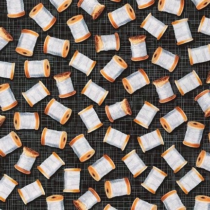 Sewing Emporium by Aimee Stewart ATXD-19628-373-COAL Cotton Woven Fabric