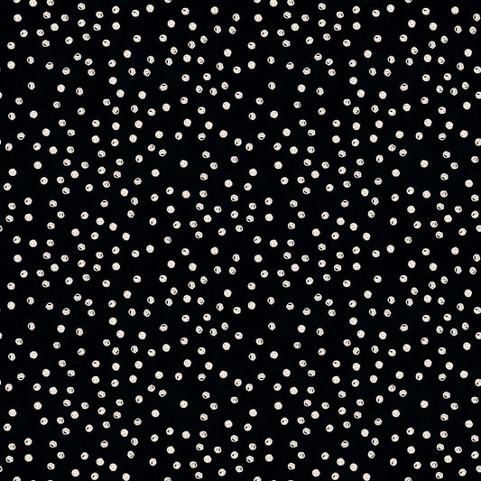 Goose Tales by J. Wecker Frisch Scattered Dots Black C9393-BLACK Cotton Woven Fabric