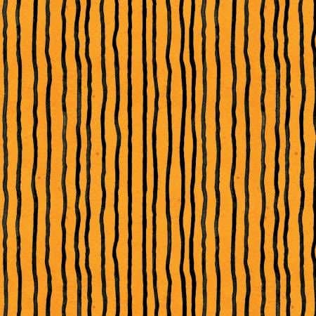 Goose Tales by J. Wecker Frisch Wavy Stripes Orange C9394-ORANGE Cotton Woven Fabric