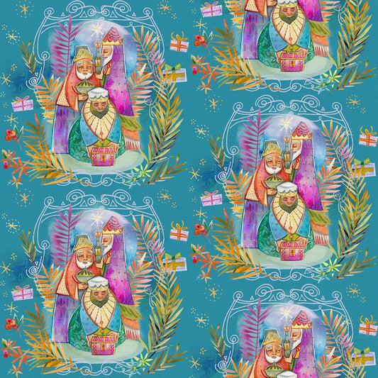 Christmas Peace by Amarilys Henderson Three Kings  120-21398 Cotton Woven Fabric