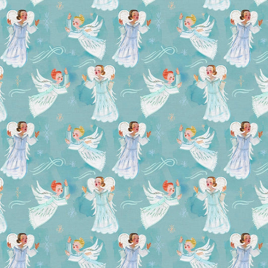 Christmas Peace by Amarilys Henderson Vintage Angels 120-21401 Cotton Woven Fabric