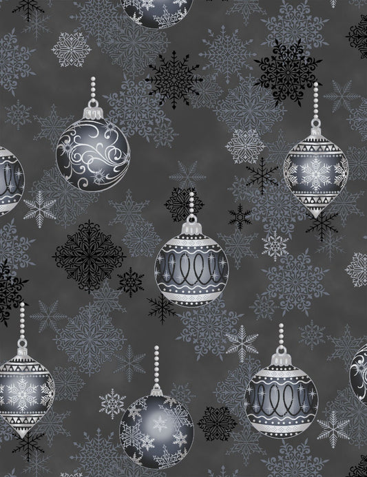 It's Snowflake 4597-004 w/ Metallic Accents Cotton Woven Fabric