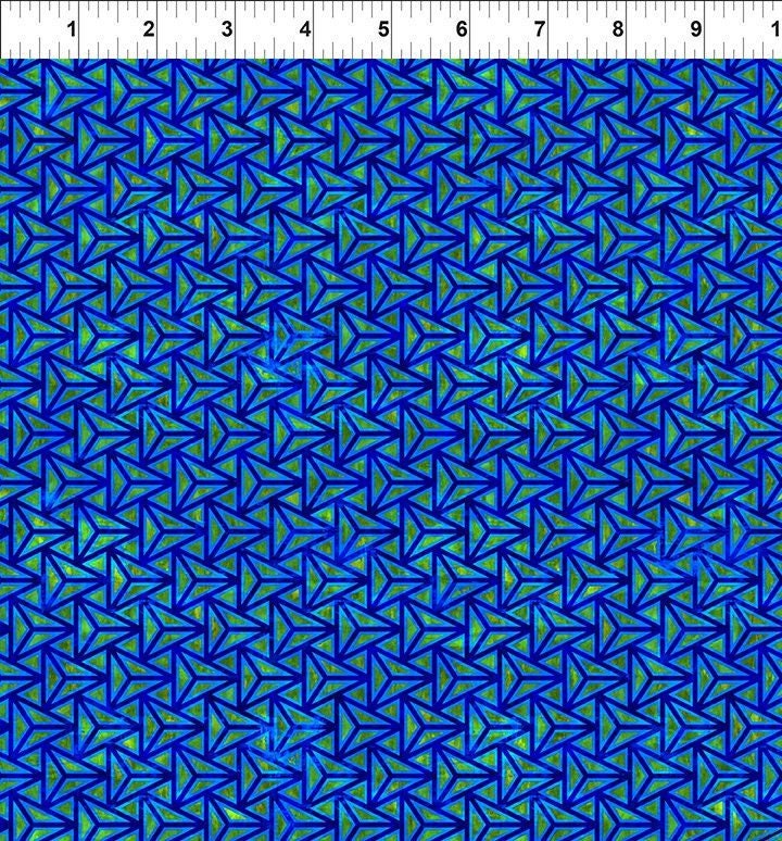 Cosmos by Jason Yenter 11cos-2 Facet Blue Cotton Woven Fabric