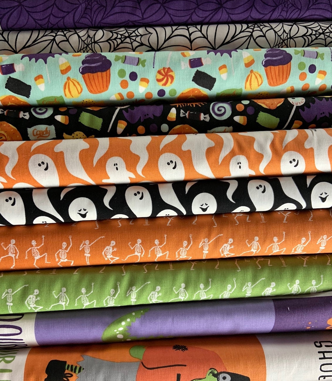 Hocus Pocus by Echo Park Ghosts Orange C9491-ORANGE Cotton Woven Fabric