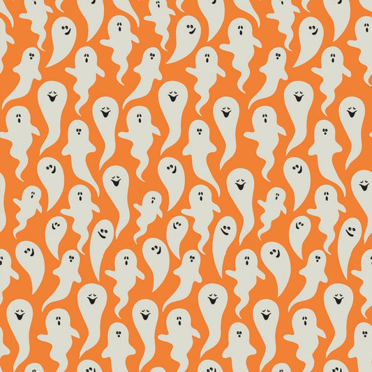 Hocus Pocus by Echo Park Ghosts Orange C9491-ORANGE Cotton Woven Fabric