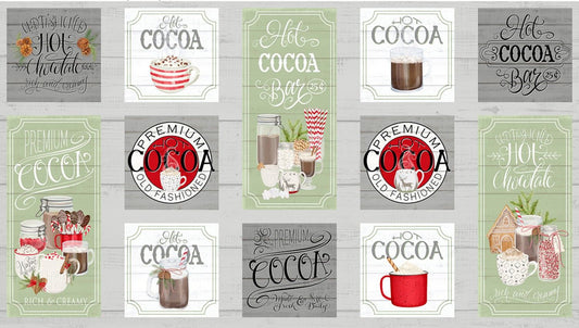 Hot Cocoa Bar by Danielle Leone Hot Pad 24" Panel 27595-971 Cotton Woven Panel