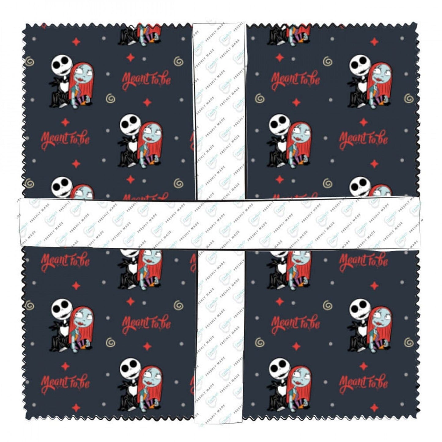 Master of Fright Nightmare Before Christmas 10" Squares 42 Piece Bundle 85390407SQU Licensed Cotton Woven Fabric