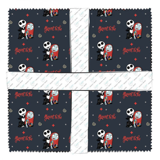 Master of Fright Nightmare Before Christmas 10" Squares 42 Piece Bundle 85390407SQU Licensed Cotton Woven