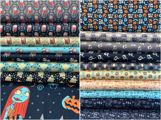 Master of Fright Nightmare Before Christmas Sally Grey 85390401-1 Licensed Cotton Woven Fabric