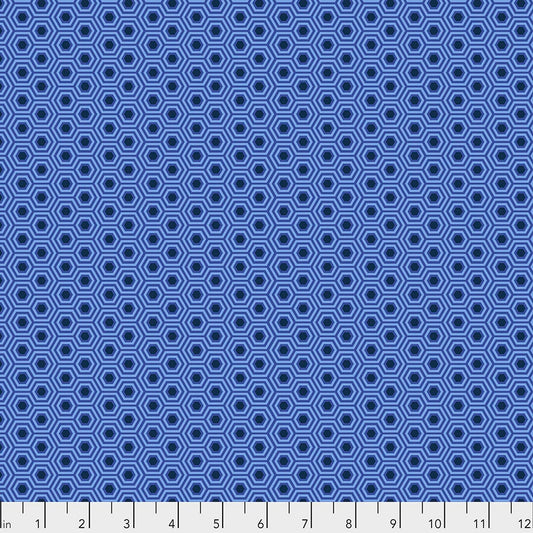 Tula Pink True Colors Hexy Deep Sea PWTP150.DEEPSEA Cotton Woven Fabric