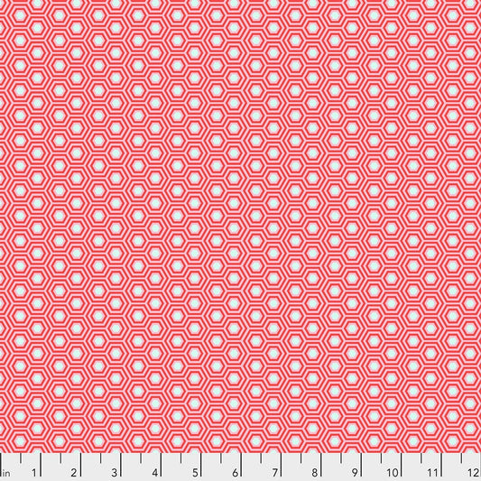Tula Pink True Colors Hexy Flamingo PWTP150.FLAMINGO Cotton Woven Fabric