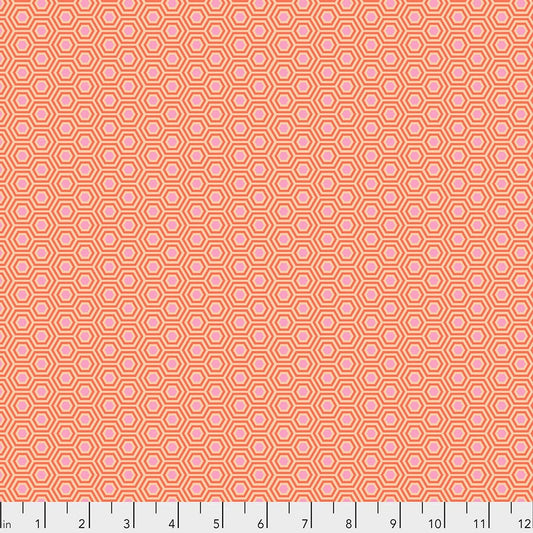 Tula Pink True Colors Hexy Peach Blossom PWTP150.PEACHBLOSSOM Cotton Woven Fabric