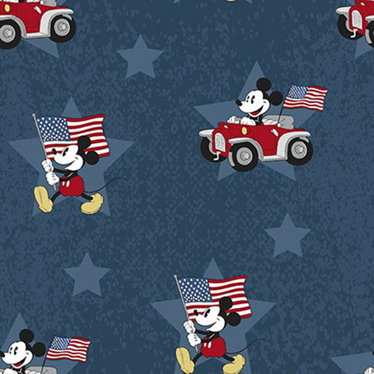 Licensed Patriotic Prints Mickey 695731600710 Cotton Woven Fabric