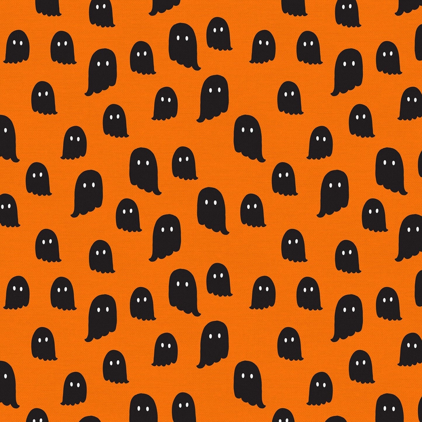 Halloween Night by Katie Larson Ghosts Orange 120-21310 Cotton Woven Fabric