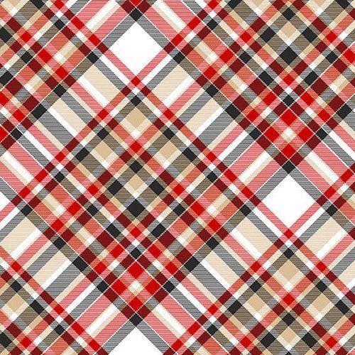 Flannel Gnomies by Shelly Comisky Bias Plaid F9276-89 100% Cotton Flannel Fabric